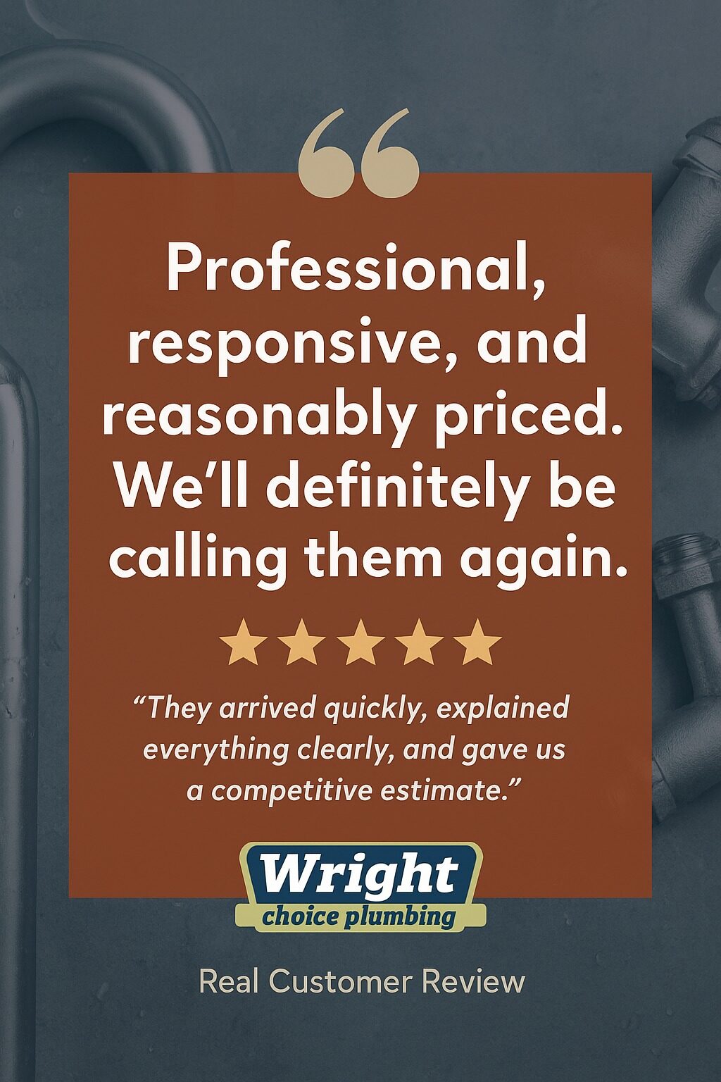 Instagram post from wrightchoiceplumbing. This post is in position 8.