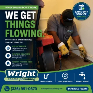 Instagram post from wrightchoiceplumbing. This post is in position 6.