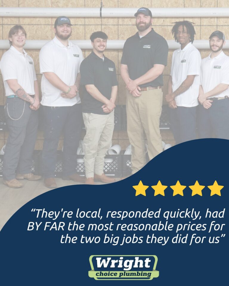 Instagram post from wrightchoiceplumbing. This post is in position 1.